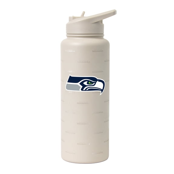 Logo Brands Seattle Seahawks 34oz. Sand Ghost Quencher Bottle