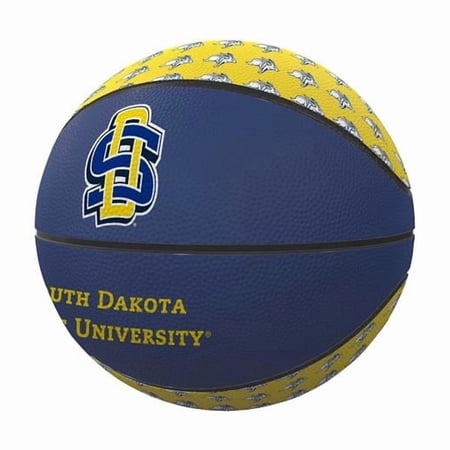Logo Brands 291-91MR-1 South Dakota State Mini Size Rubber Basketball