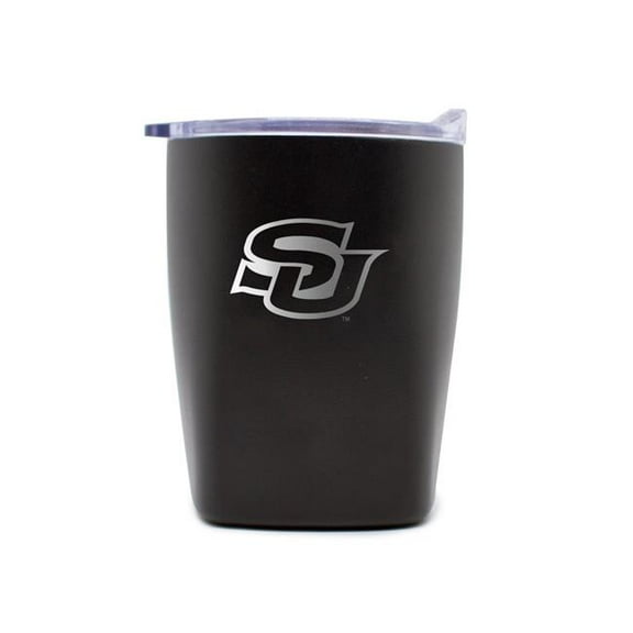 Logo Brands 254-S14PR-BLK-9 Southern University 10 oz Black Etch Powdercoat Rocks Tumbler