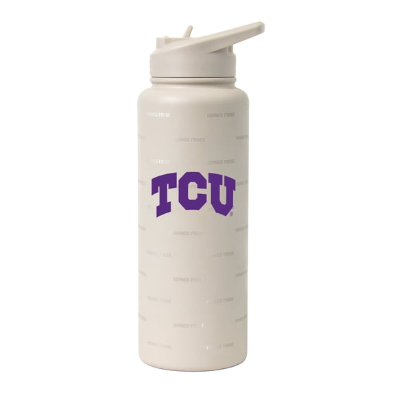 Logo Brands TCU Horned Frogs 34oz. Sand Ghost Quencher Bottle