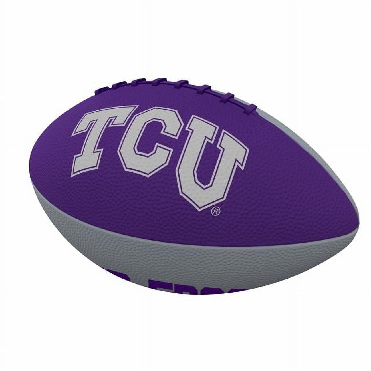 Logo Brands 215-93JR-2 TCU Pinwheel Junior Size Rubber Football