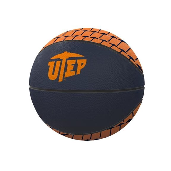 Logo Brands UTEP Mini Size Rubber Basketball