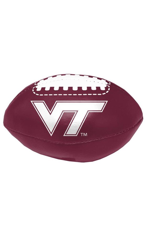 Virginia Tech Two Logo Micro Soft Football