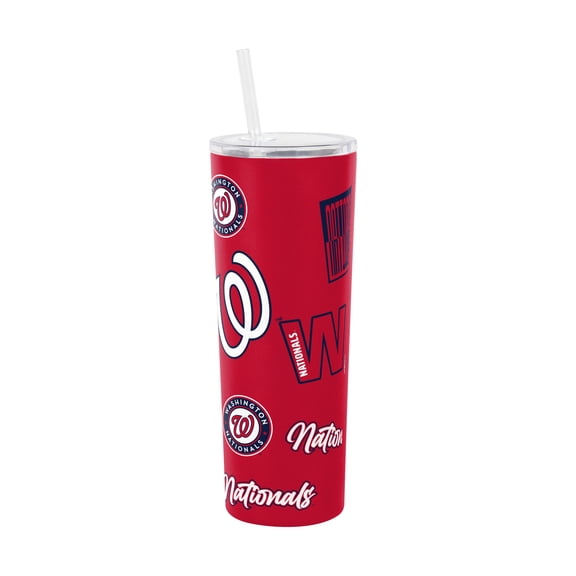 Logo Brands Washington Nationals 30oz Dreamweave Straw Tumbler