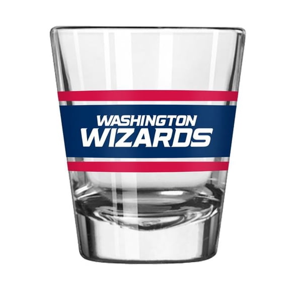 Logo Brands  Washington Wizards 2 oz Stripe Shot Glass