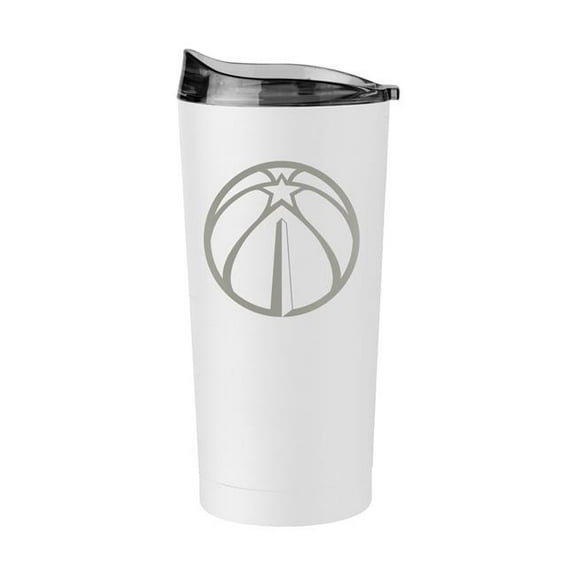 Logo Brands 730-S20PT-WHT-9 Washington Wizards 20 oz Etch Powder Coat Tumbler