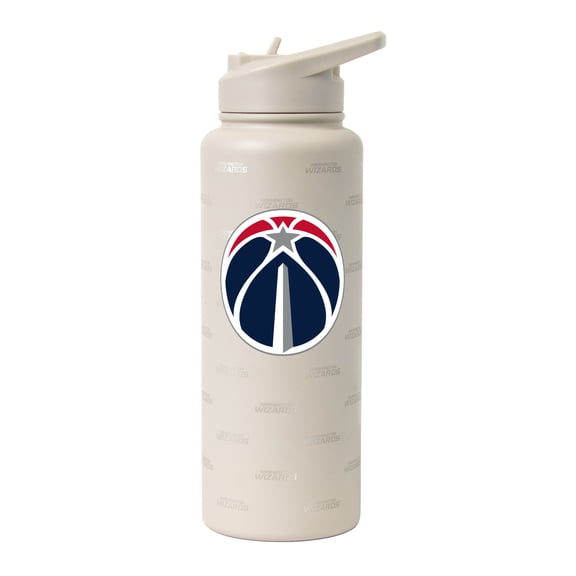 Logo Brands Washington Wizards 34oz. Sand Ghost Quencher Bottle