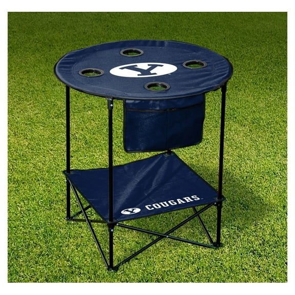 Logo Brands XL Round Table Tailgating Camping BYU Cougars