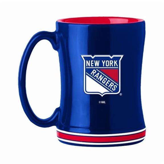 Logo Brands 820-C14RM York Rangers 14 oz Relief Mug