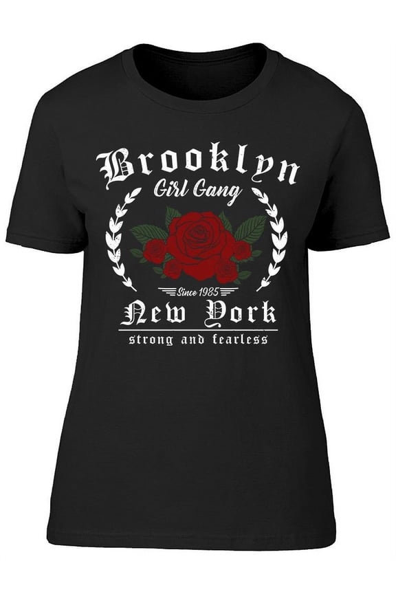 Logo: Brooklyn, Girl Gang T-Shirt Women -Image by Shutterstock, Female Medium