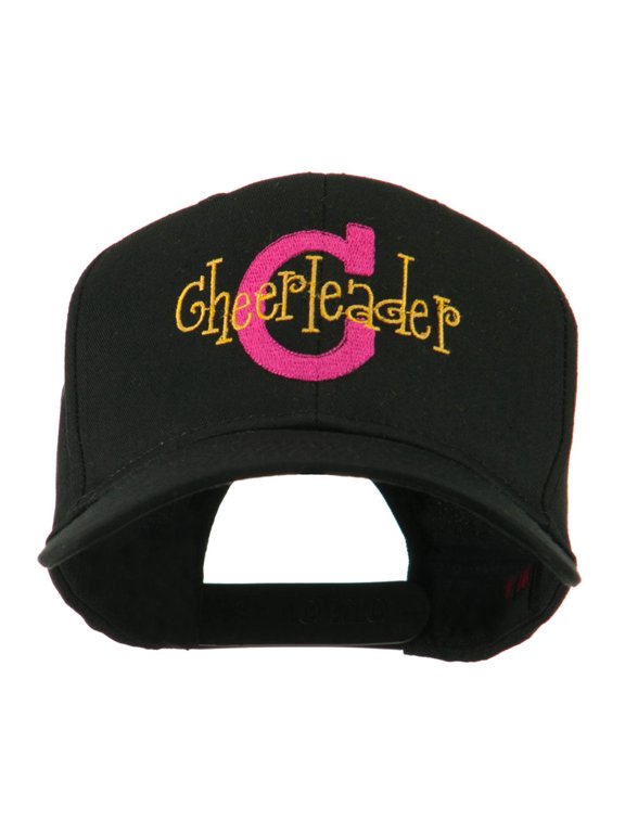 Logo C with Cheerleader Words Embroidered Cap - Black OSFM