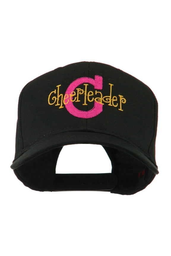 Logo C with Cheerleader Words Embroidered Cap - Black OSFM
