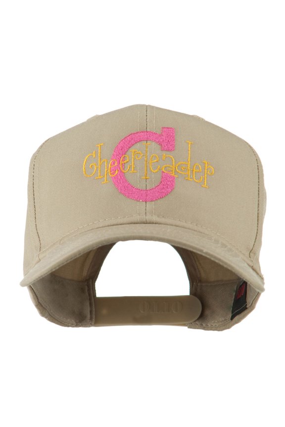 Logo C with Cheerleader Words Embroidered Cap - Khaki OSFM