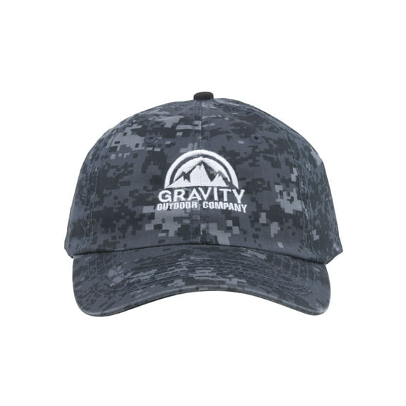 Logo Camo Adjustable Baseball Caps - Navy Digital Camo