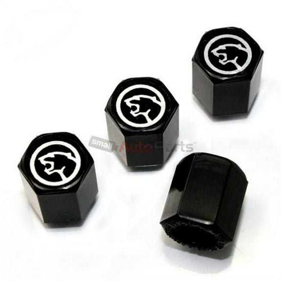 Logo Caps Cougar Logo Black Abs Tire Valve Stem Caps