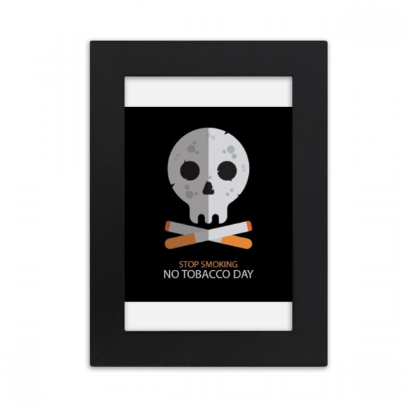 Logo Cartoon l Stop Smoking Desktop Photo Frame Picture Display Art Painting Exhibit