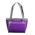 thumbnail image 1 of Logo Chair 001-83CR-PURPLE Plain Purple Crosshatch Cooler Tote Bag Holds for 16 Cans, 1 of 1