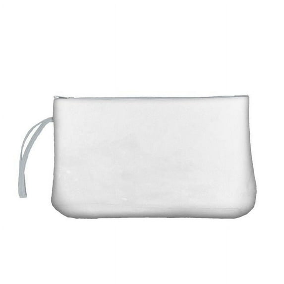 Logo Chair 001-922-GRY Clear Wristlet, Plain Gray