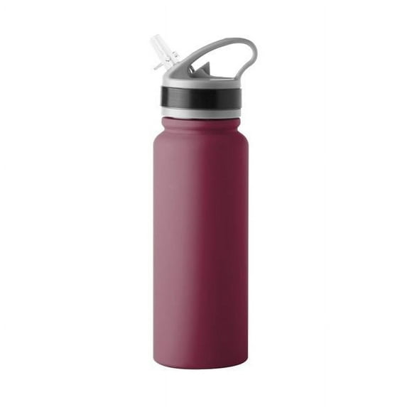 Logo Chair 001-S25UFTB-MRN 25 oz Plain Maroon Stainless Flip Top Bottle