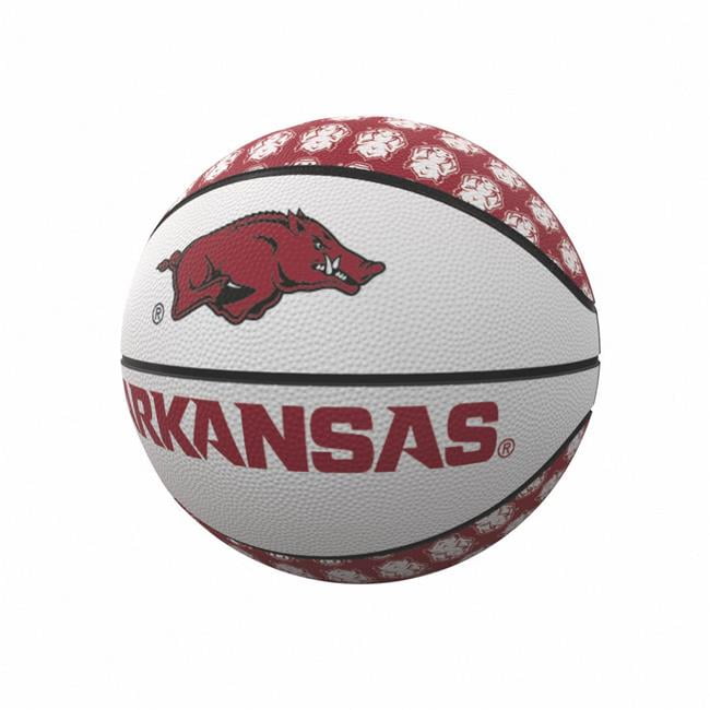 Logo Chair 108-91MR-1 NCAA Arkansas Razorbacks Repeating Logo Rubber Basketball - Mini Size