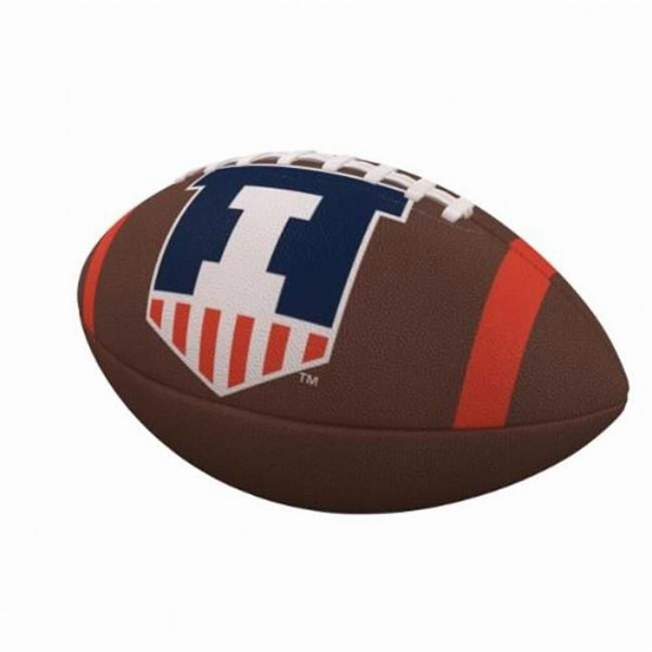 Logo Chair 151-93FC-1 NCAA Illinois Team Stripe Official-Size Composite Football