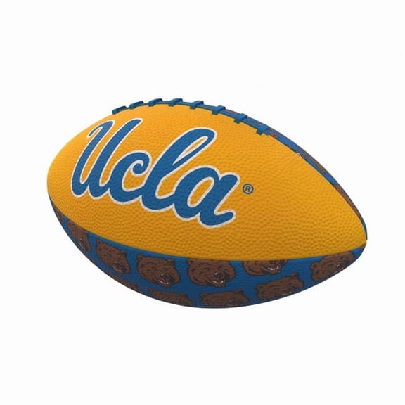 Logo Chair 229-93MR-3 NCAA University of California & Los Angeles Repeating Mini-Size Rubber Football