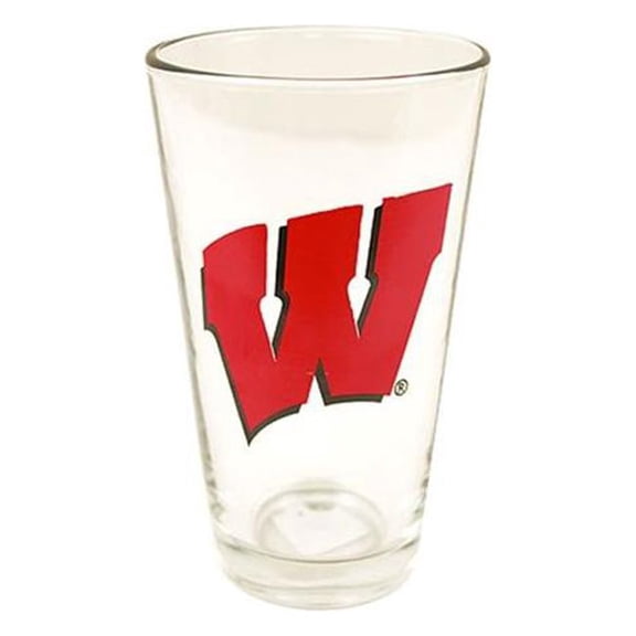 Logo Chair 587313 16 oz NCAA Wisconsin Clear Pilsner Glass