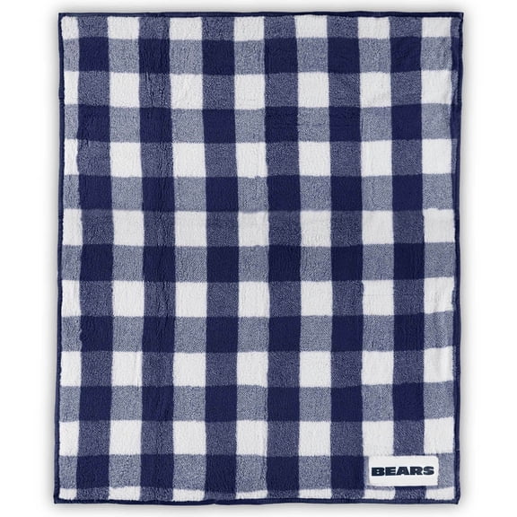 Chicago Bears 50'' x 60'' Buffalo Check Frosty Fleece Blanket