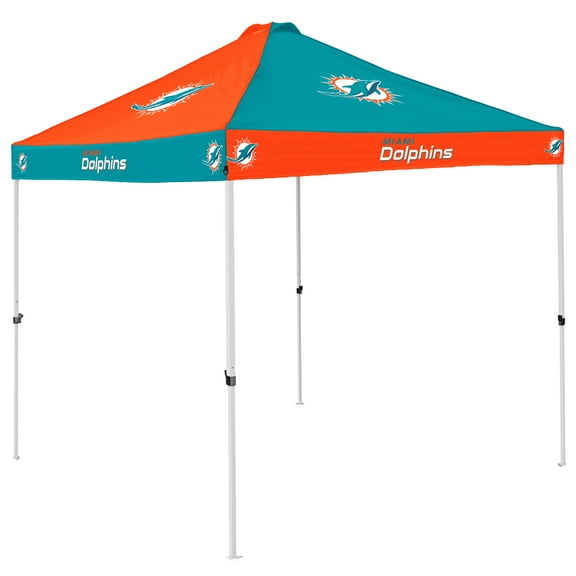 Miami Dolphins 9' x 9' Checkerboard Tailgate Canopy Tent
