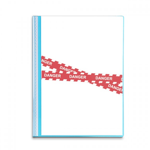 Logo Danger Line Art Deco Fashion Book Sheet Protectors Portfolio Binder Folder