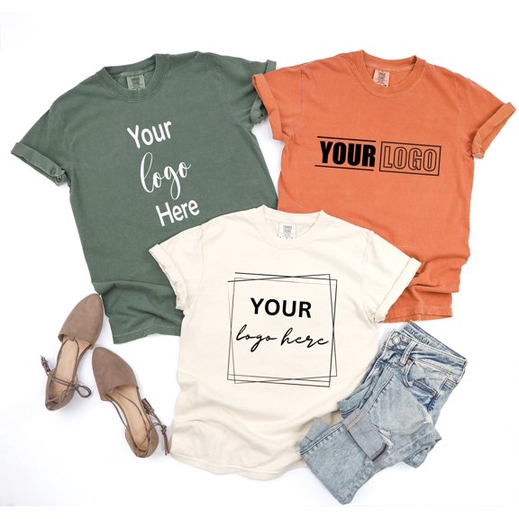 Logo Design Shirt Your Logo Your Text Here Personalized Shirt Your Image Here Company Cust
