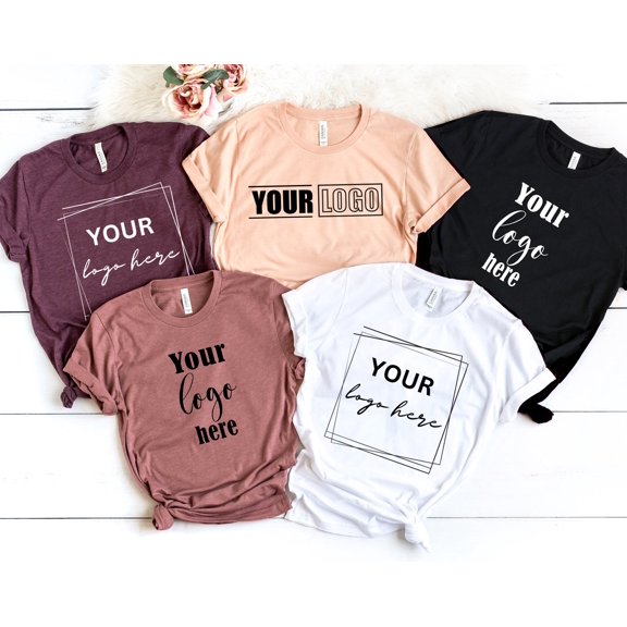 Logo Design Shirt Your Logo Your Text Here Personalized Shirt Your Image Here Company Cust