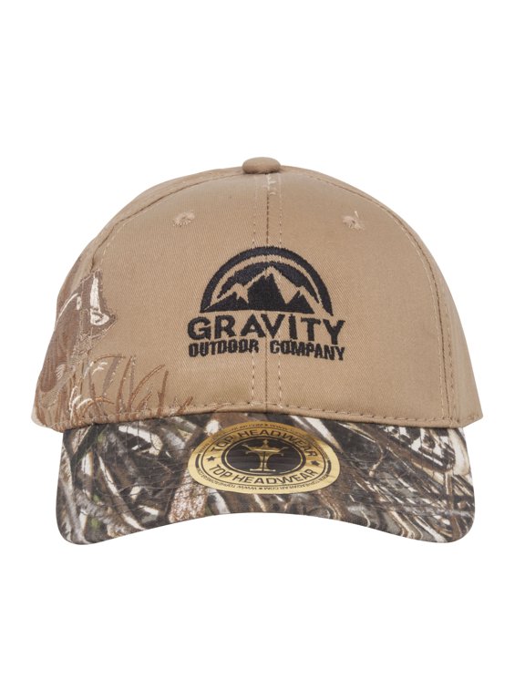 Logo Fishing Bass Two-Tone Tree Adjustable Baseball Cap