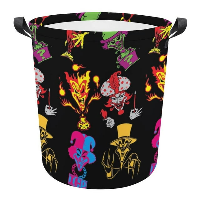 Logo Insane Clown Posse ICP Laundry Hamper Circular Foldable Large
