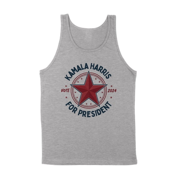 Logo Kamala Harris 2024 Tank Top Unisex Small Grey