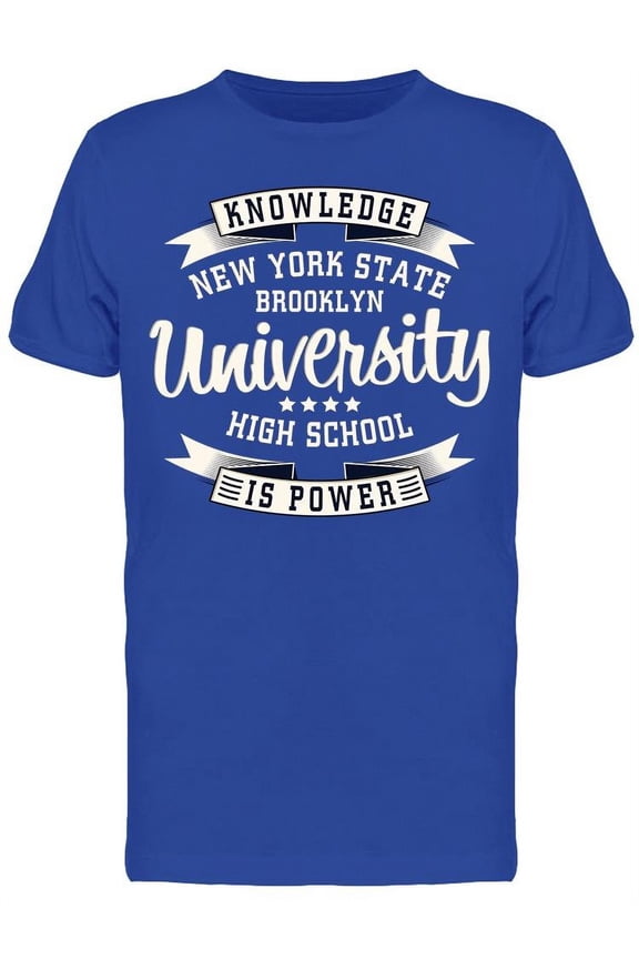 Logo: Knowledge, Brooklyn T-Shirt Men -Image by Shutterstock, Male Medium