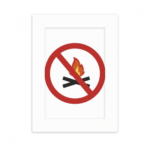 Logo No Burning Fires Art Deco Fashion Desktop Photo Frame Picture Display Decoration Art Painting