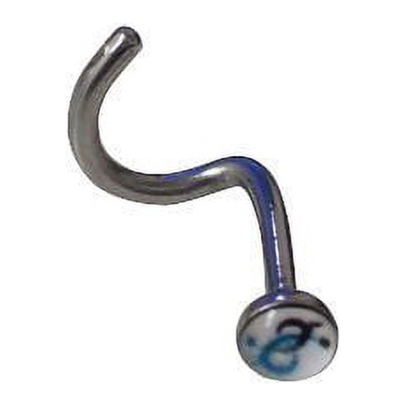 Logo Nose Ring  Body Jewelry Tribal symbol Logo Nose Ring