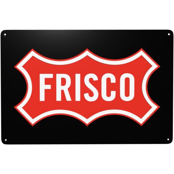 Logo Of Frisco, Texas Tin Signs Vintage Metal Sign Iron Painting for Home Bar Coffee Kitchen funny Wall Decor 8x12 Inch