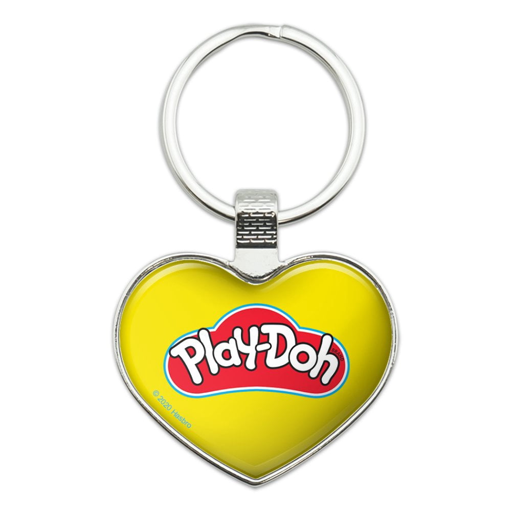 Logo Play-Doh Keychain Heart Love Metal Key Chain Ring - Walmart.com
