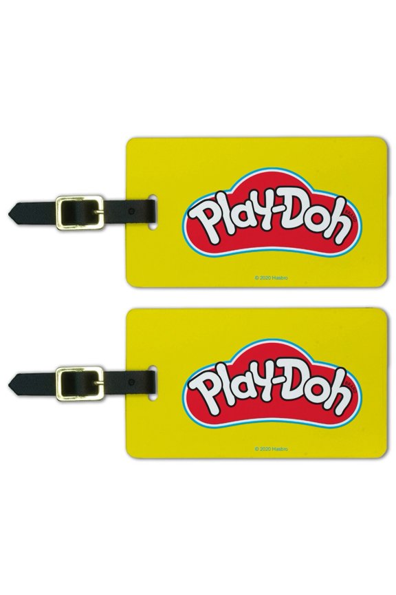 Logo Play-Doh Luggage ID Tags Suitcase Carry-On Cards - Set of 2