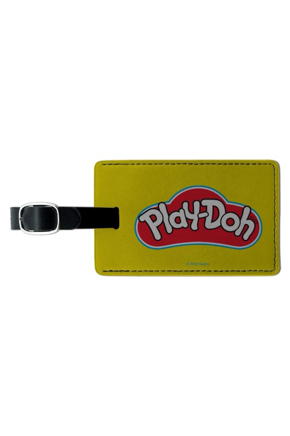 Logo Play-Doh Rectangle Leather Luggage Card Suitcase Carry-On ID Tag