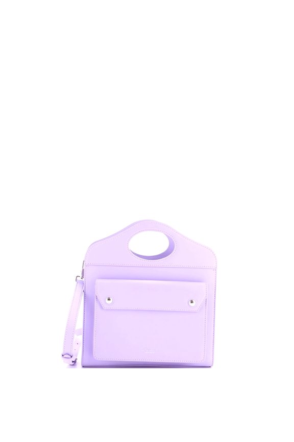 Logo Pocket Tote Leather Mini By Rebag