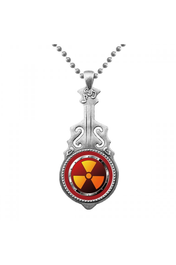 Logo Radioactive Substances Warning Pendant Jewelry Music Guitar Torque Hangtag