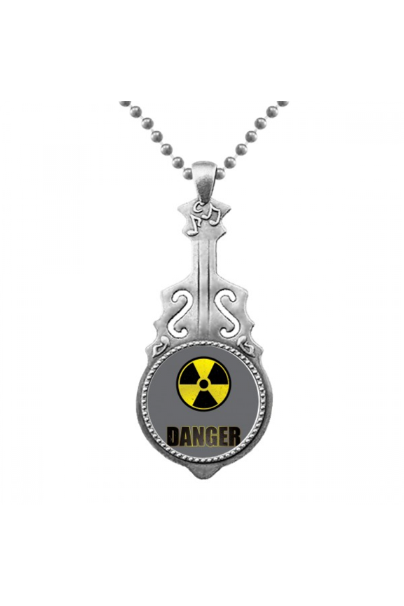 Logo Radioactive Substances Warning Pendant Jewelry Music Guitar Torque Hangtag