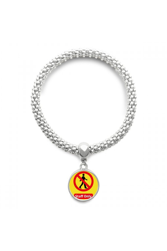 Logo Stuff Only Art Deco Fashion Sliver Bracelet Pendant Jewelry Chain Adjustable Bangle