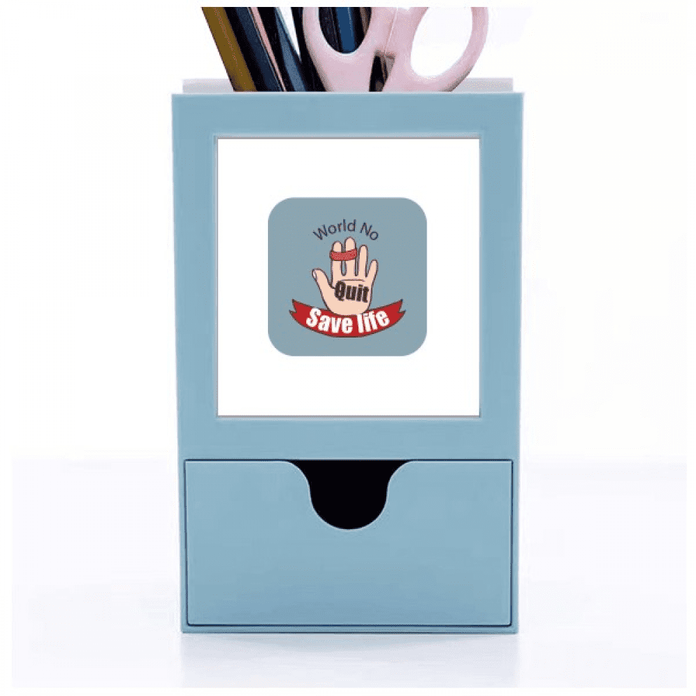 Logo Tie The Index And s Save Life Desk Supplies Organizer Pen Holder Card