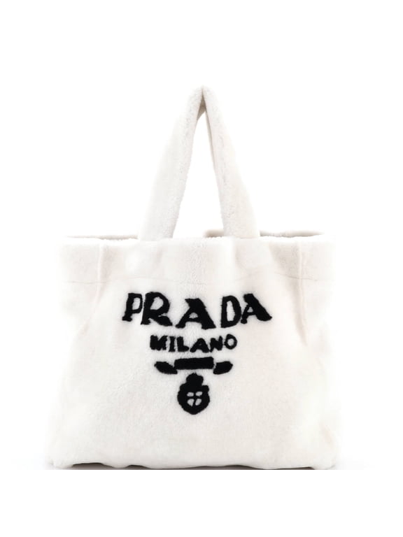 Logo Tote Shearling Medium By Rebag