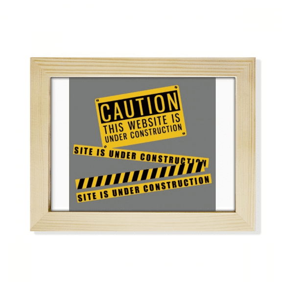 Logo Website Is Under Construction Desktop Photo Frame Picture Art Decoration Painting 6x8 inch