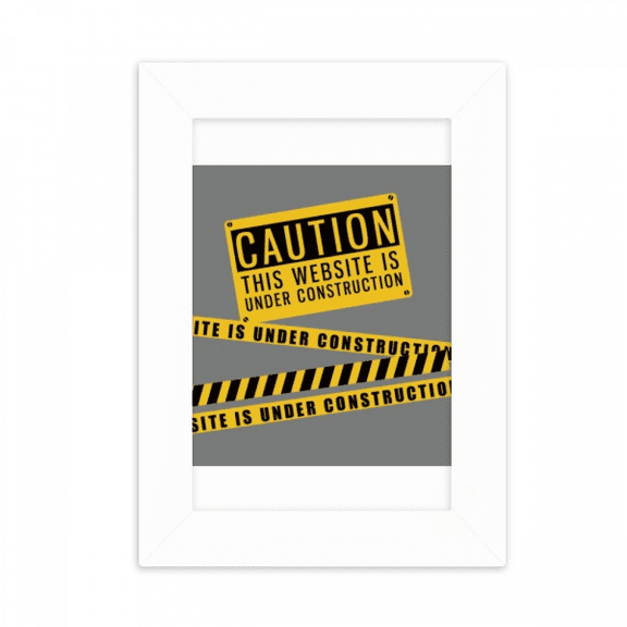 Logo Website Is Under Construction Desktop Photo Frame Picture Display Decoration Art Painting